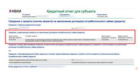Что значит частичный запрет на кредиты в Центро