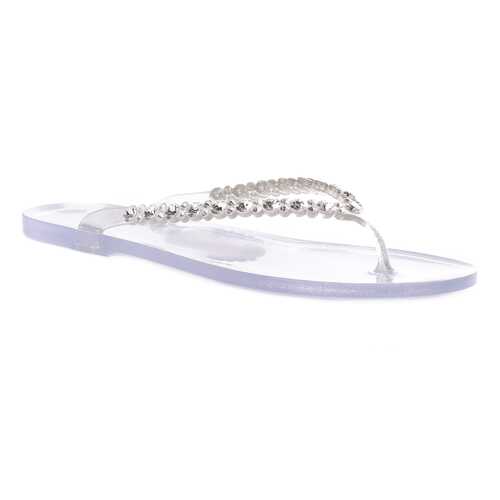 Шлепанцы женские MENGHI SHOES 704/CRI серебристые 38 RU в Центро