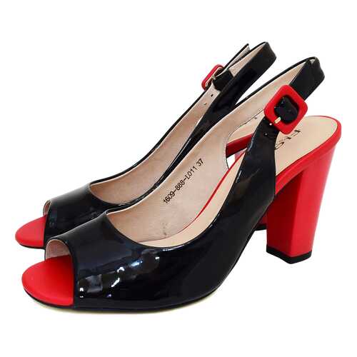 Туфли женские Flona 1609-888-L011 черные, красные 40 RU в Центро